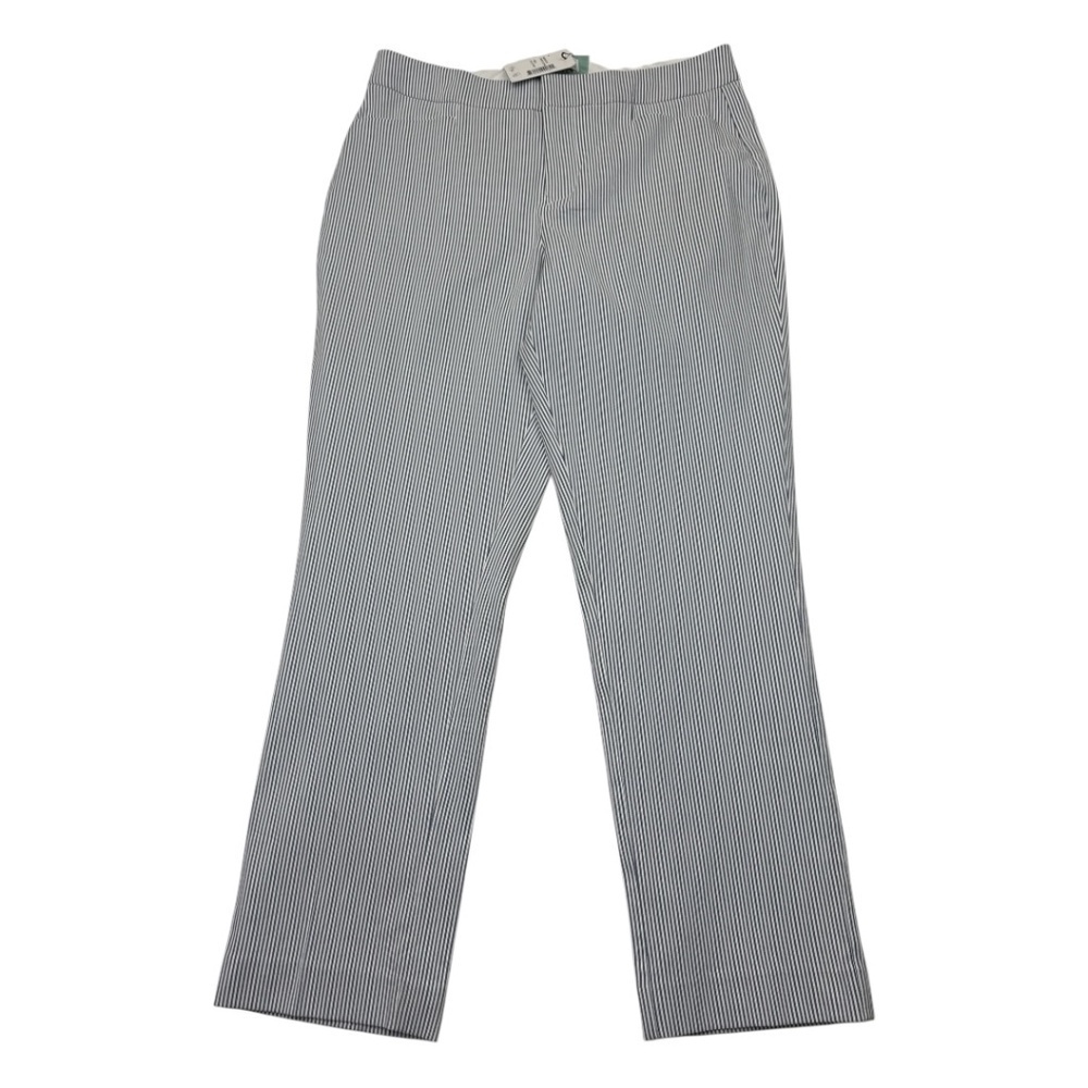 Ecru Madison Crop Straight Leg Pants Blue Stripe - Picture 14 of 14